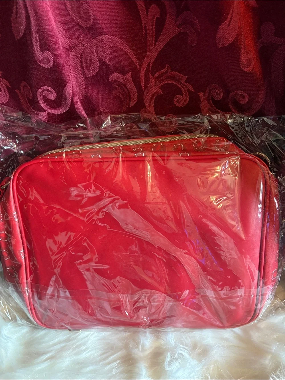 Betty Boop Red Cosmetic Bag by Glamlite